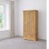 Francis Solid Oak Small Wardrobe with Drawer